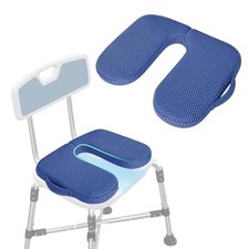 Shower Seat Cushion for Shower Bench, U Shape Shower Chair Cushion 1.6" Thick