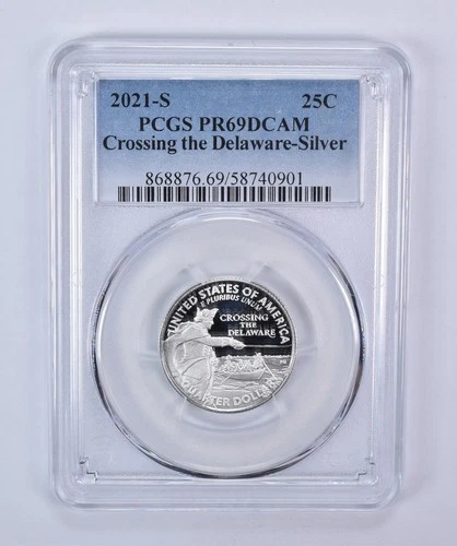 2021-S Washington Crossing the Delaware Quarter Proof — photo from another recent sale