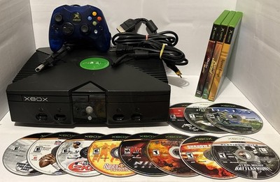 Original Xbox OG 1.3 Console Bundle w OEM Controller 14 Games Serviced Tested  