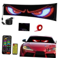 15"x4" LED Eyes for Car Windshield 50 Devil Eye Patterns 14.7x3.6 Inch