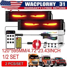LED Devil Eyes Light for Windshield 4.72 23.43 IN Colorful DIY Led Eyes Led Eyes