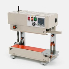 Continuous Bag Band Sealer 600W Commercial Automatic Vertical Heat Sealer 600W