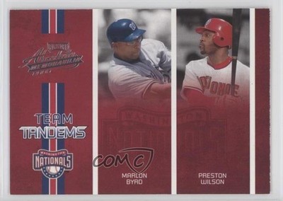 2005 Playoff Absolute Memorabilia Team Tandems Marlon Byrd Preston Wilson 0b5