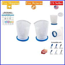 2 Pack Multilayer Pool Vacuum Filter Bags for Pool Blaster, Catfish, Ivac & J...