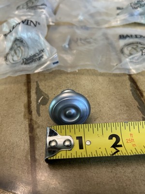 LOT OF 4: Baldwin 4655-264-BIN Oval 1-1/4 Inch Round Cabinet Knob Satin Chrome