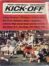1966 Kick Off SYRACUSE Floyd LITTLE High School NCAA COLLEGE and NFL Preview 
