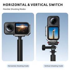 For Insta360 X6 Camera Mount Magnetic Quick-Release Horizontal Vertical Bracket