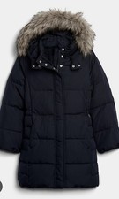 Gap Kids 6-7 Small, ColdControl Ultra Max Parka Jacket, BLACK NWT B3