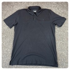 The North Face Mens Black Short Sleeve Embroidered Logo Polo Shirt Size M
