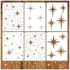 Large Star Stencil for Painting Reusable Paint 11.8 X 16 inches, white