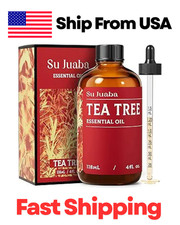 100 Pure Natural Tea Tree Oil for Skin, Hair, Toenails, Aromatherapy, Soap
