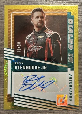 Ricky Stenhouse Jr. 2025 Panini Donruss Racing DIALED IN Auto /10