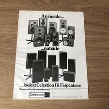 GRAM151 MAGAZINE ADVERT 11X8 CELESTION HI-FI SPEAKERS