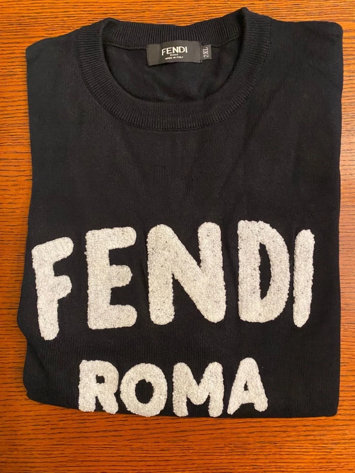 Pre Loved FENDI ROMA Mens Knit Sweater European Size XXL USA Size Large - Image 3 of 4