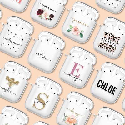 Personalisierte AirPods 2 3 4 Pro 3 2 Hülle Hart Klar 2. 3. 4. Generation Cover