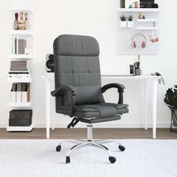 BüRostuhl Massagefunktion Drehstuhl Schreibtischstuhl Chefsessel Stoff vidaXL