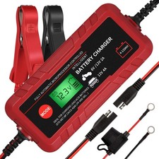 4A Smart Car Battery Charger, 6V 12V Automotive Charger Maintainer Fully