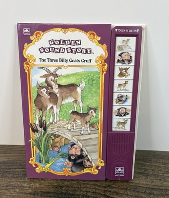 Vintage Golden Sound Story The Three Billy Goats Gruff Book Touch N Listen