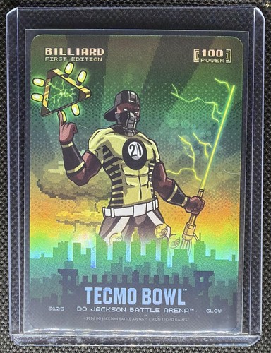 2026 Bo Jackson Battle Arena Tecmo Bowl Billiard Glow #S125 Skyline BF Hilliard