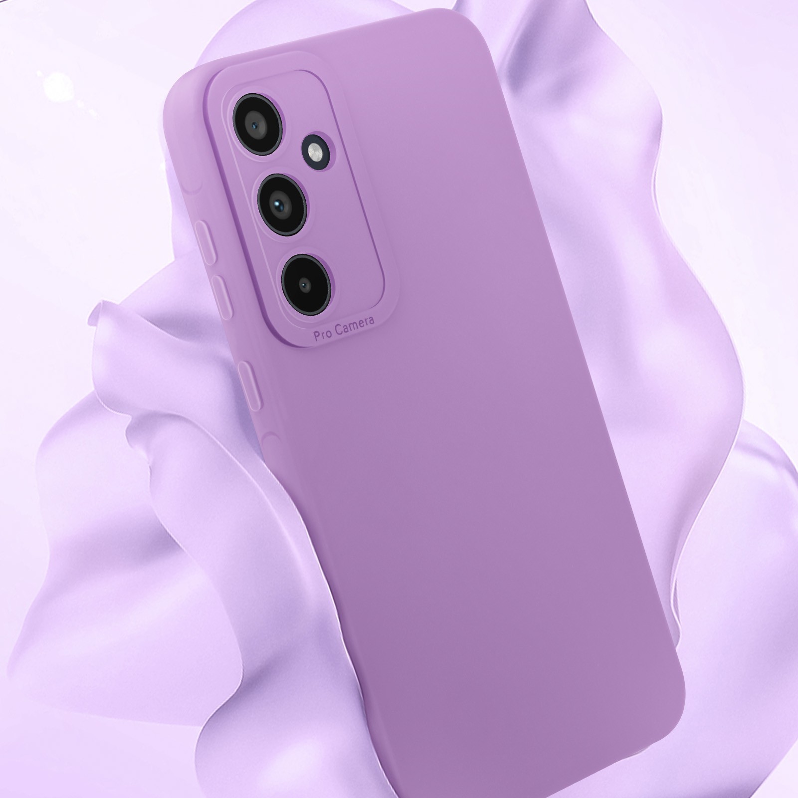 Coque rigide Galaxy A35 violet foncé finition soft touch - 4