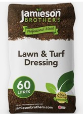 Jamieson Brothers Lawn & Turf Dressing 60L Bag Soil Professional Range 0.33 per litre