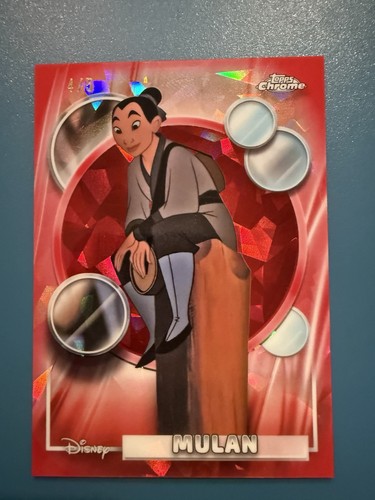 2026 Topps Chrome Sapphire Disney True Red 4/5 Mulan
