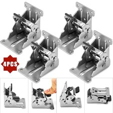4PCS Door Hinges Folding Hinges With Self-Locking Design Heavy Duty Easy Install
