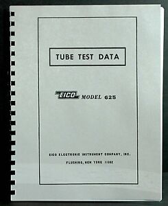 Eico 625 Tube Tester Chart