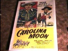 CAROLINA MOON  MOVIE POSTER R46 GENE AUTRY LINEN