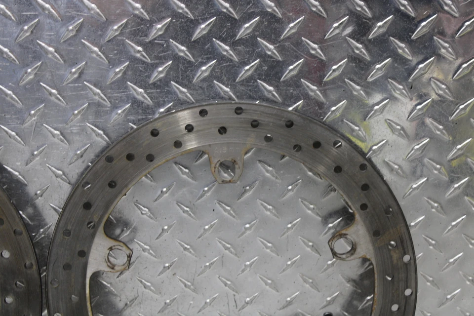 2004 BMW K1200RS ABS FRONT BRAKE DISC ROTOR SET 4.96MM - Image 4 of 4