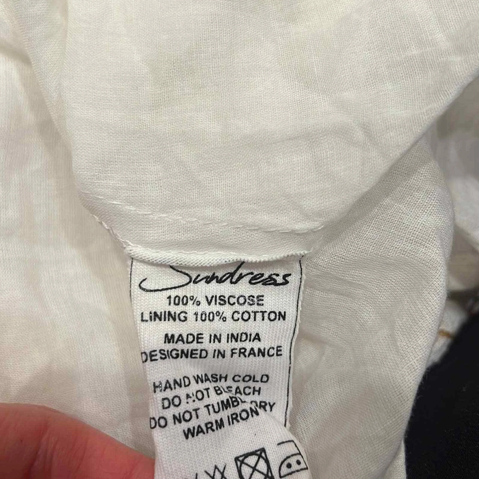 OFF WHITE Abito Revolve Sundress Carolina in bianco e oro taglia unica