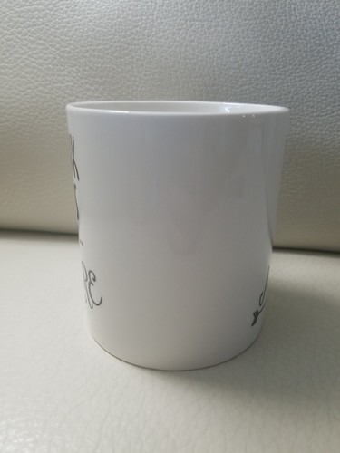 coffee Mug "Think less do more" tea cup Let's Dine Fine Porcelain - Picture 5 of 7