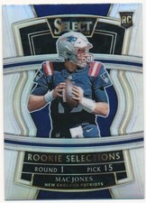MAC JONES 2021 PANINI SELECT SILVER PRIZM #RS-5 RC ROOKIE PATRIOTS MINT