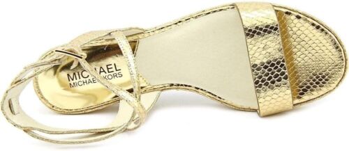 Michael Michael Kors Woman's Kaylee Flat Sandal Gold, Size: 8 M - Picture 4 of 5