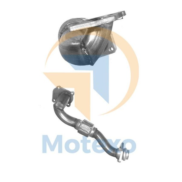 BM70151 AbgaskrüMmer Front Auspuffrohr + Fitting-Set Silber (2 Jahre Garantie)-image