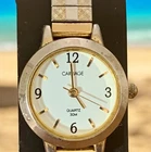 Vintage Carriage Timex Women's Watch TwoTone Flex Band Works Great w New Battery
