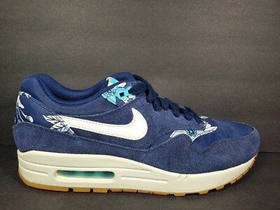 Nike Air Max 1 Aloha Pack Womens Size 11 Shoes Floral Print Navy Blue  528898 401 | eBay