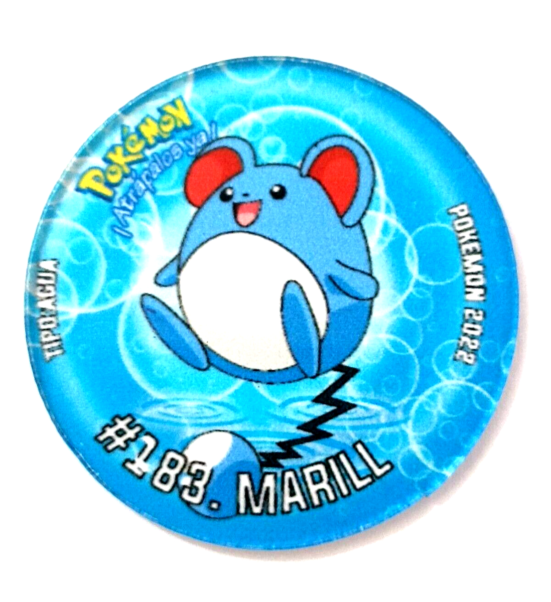 TAZO POKEMON Acrylic #183 MARILL 2022 Johto PERU South America