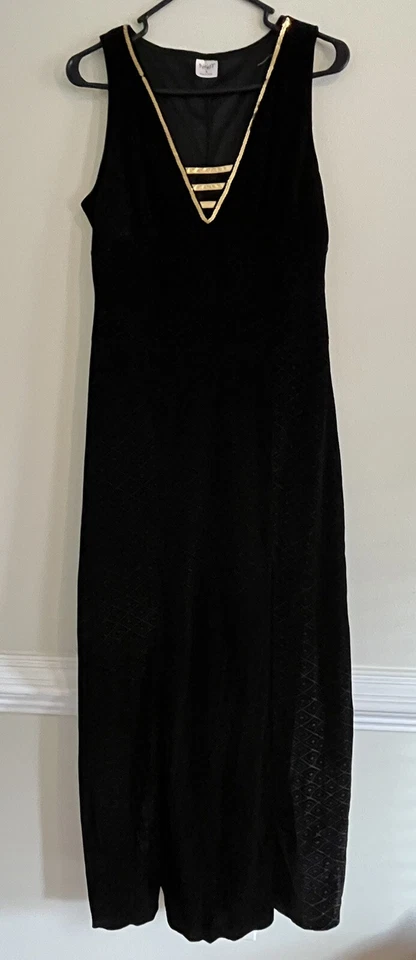 Disfraz de Cleopatra exquisito Spirit para mujer, vestido negro/dorado talla grande Foto 3 de 4