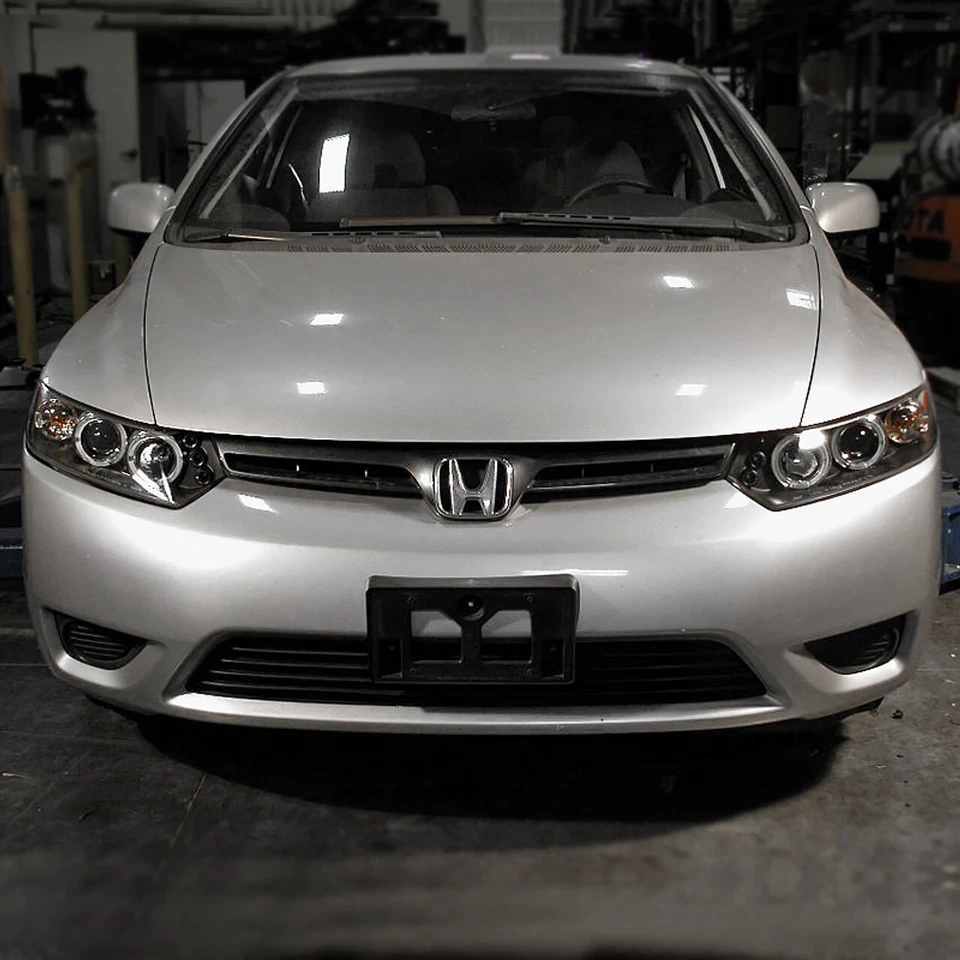 Faros proyectores negros halos puntos LED para Honda Civic Coupé 06-11 2 puertas FA FG Foto 4 de 4