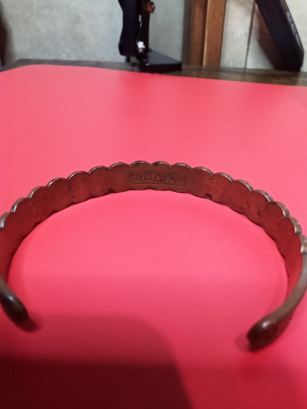 Solid Copper Cuff Bracelet Southwestern Designs - image 4