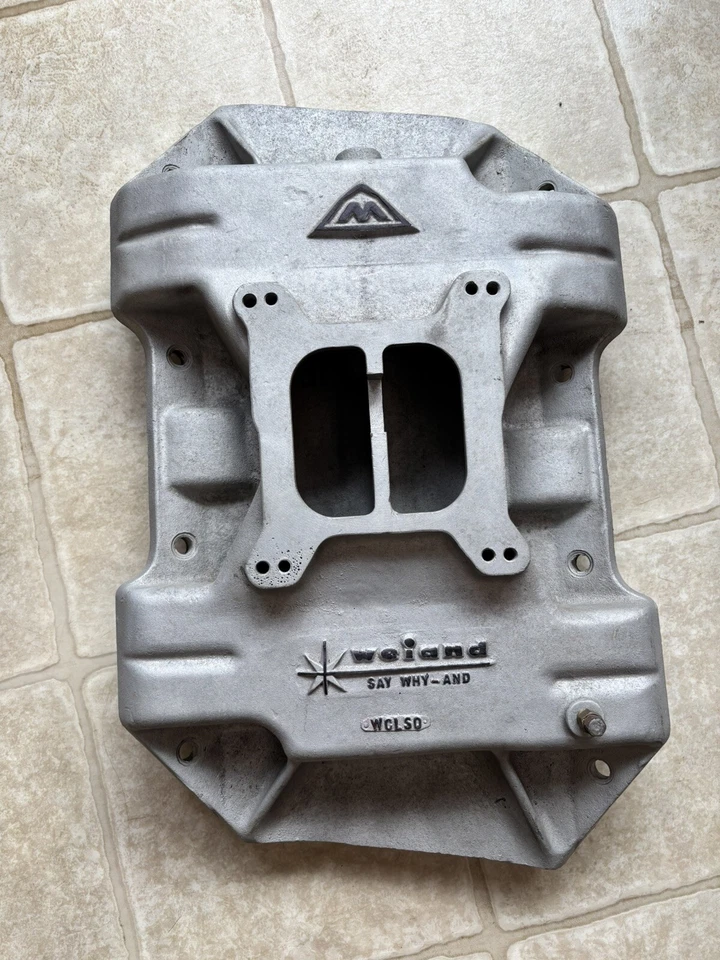 Vintage Rare Weiand Mopar 383 400 Low Deck B Block WCLSQ Intake Manifold Dodge - Image 4 of 4