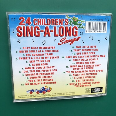 24 CHILDREN'S SING-A-LONG Songs Vocal CD Truly Scrumptious Robin