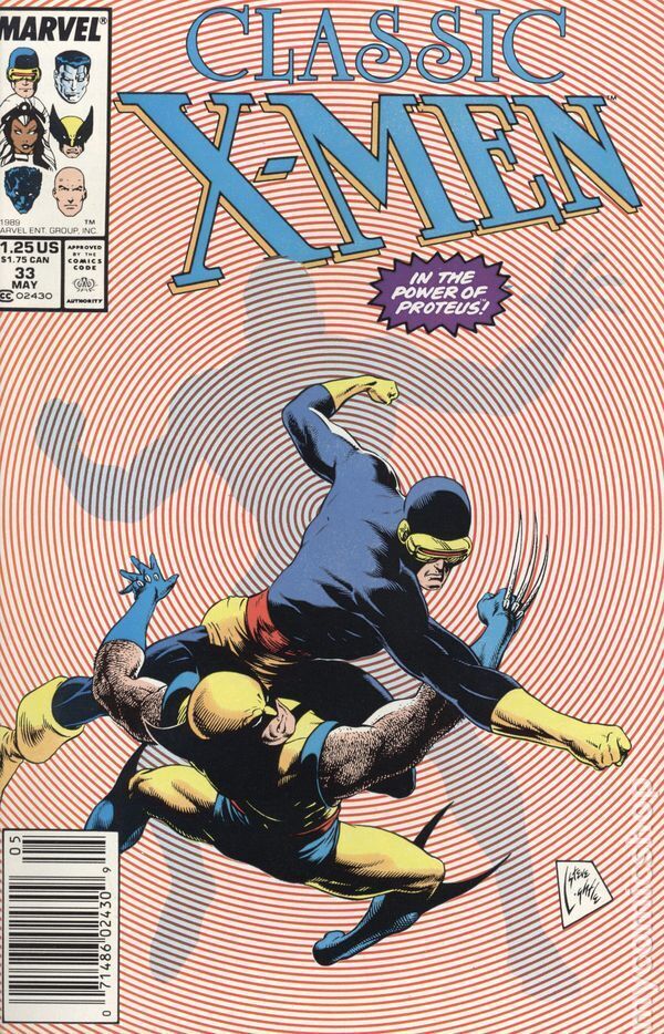 X-Men Classic Classic X-Men Mark Jewelers #33MJ FN 1989 Stock Image