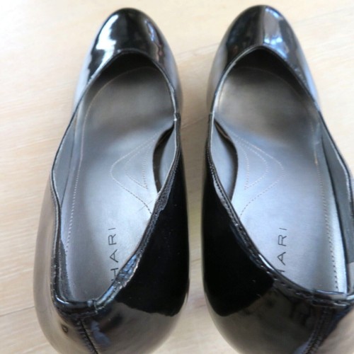 Tahari Lonnie Patent Leather Pumps Womens Size 9.5M Round Toe High Heels Black - Picture 9 of 13