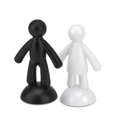 Umbra Buddy Salz und Pfefferstreuer  schwarz+weiß Gewürzstreuer Set magnetisch