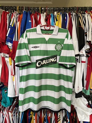 CELTIC 2004 2005 HOME FOOTBAL SHIRT SOCCER JERSEY UMBRO sz 2XL MEN