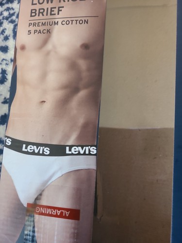Levi’s Men’s Low Rise Briefs 3 Pack Premium Cotton - Size XL - Picture 2 of 3
