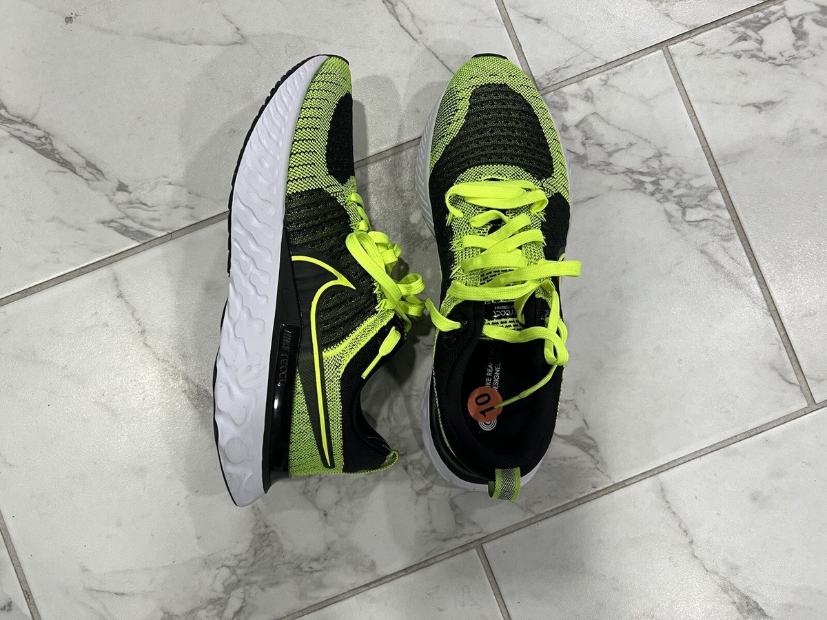 Nike Mens React Infinity Run Flyknit 2 Volt Black Running Shoes CT2357-700 Sz 14 Nike Men main image 4