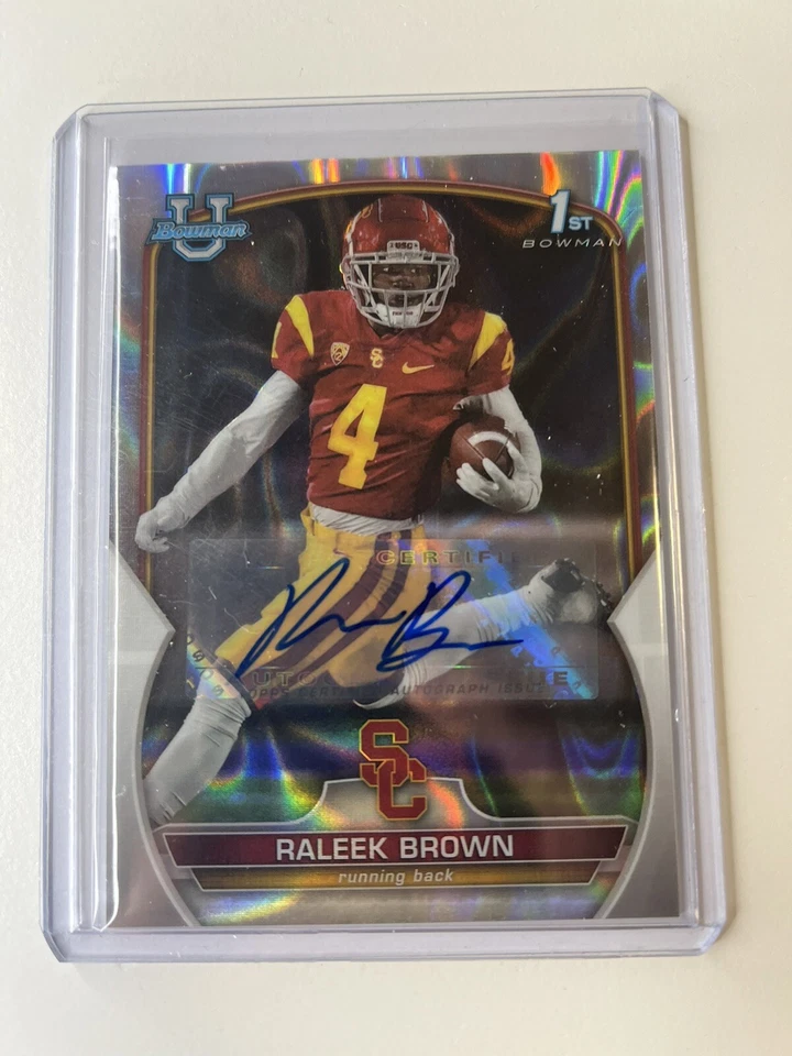 Bowman Chrome University Raleek Brown 1st Auto Lava Refractor /199 Arizona State - Image 3 of 3